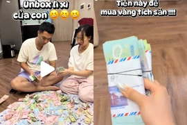 Vừa hết Tết, nhiều gia đình trẻ đem tiền lì xì của con đi mua vàng tích sản