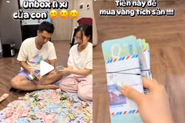 Vừa hết Tết, nhiều gia đình trẻ đem tiền lì xì của con đi mua vàng tích sản