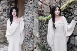 Hot girl gen Z gây thương nhớ khi check-in bên ngôi làng cổ tích Lô Lô Chải