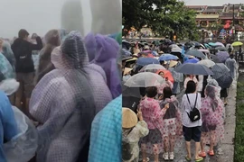 Netizen "dở khóc dở cười" chia sẻ ảnh du lịch mùa mưa bão 