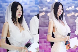 MC Mai Dora khoe khoảnh khắc đẹp như nữ thần trên sân khấu