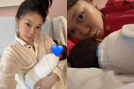 Hot girl Ly Phạm hạnh phúc khoe khoảnh khắc vừa vượt cạn thành công