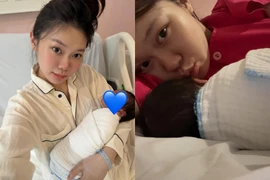 Hot girl Ly Phạm hạnh phúc khoe khoảnh khắc vừa vượt cạn thành công