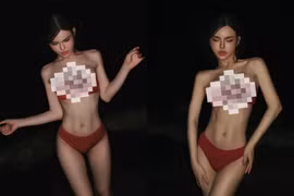 "Bé mèo" Mẫn Nhi diện bikini khoe body chặt chém