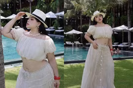 Hot girl ngoại cỡ “đốt cháy” mùa hè với outfit khoe eo