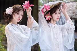 Netizen đắm đuối với bộ ảnh áo dài trắng thanh khiết của hot girl Diệu Linh