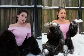 ‘Tiểu thư’ giới beauty blogger Nguyên Newin thả dáng giữa trời tuyết cực chất