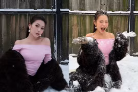 ‘Tiểu thư’ giới beauty blogger Nguyên Newin thả dáng giữa trời tuyết cực chất