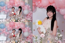 'Hot girl trứng rán' tổ chức tiệc đầy tháng hoành tráng cho con gái cưng