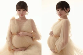 'Hot girl trứng rán' khoe nhan sắc bầu tăng 15kg vẫn mảnh mai, thanh thoát