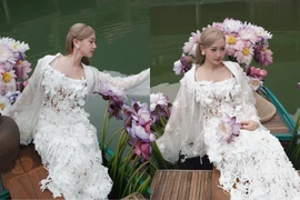 Kiều Ly Phạm dịu dàng khoe dáng giữa vẻ đẹp Ninh Bình