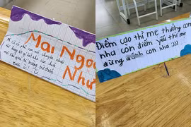 Bật cười với lời nhắn "đừng đánh con" khi mẹ họp phụ huynh