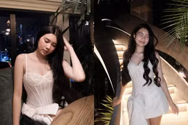 Con gái út MC Quyền Linh khoe dáng kiều nữ trưởng thành, sắc sảo tuổi 17