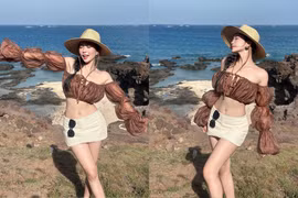 Mê Mẩn với giao diện đi biển của nàng mẫu ảnh Huệ Chi 