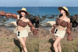 Mê Mẩn với giao diện đi biển của nàng mẫu ảnh Huệ Chi 