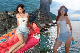 Hot girl gen Z hóa thân nàng tiên cá khoe dáng nuột nà