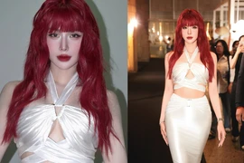 Diệp Lâm Anh “oanh tạc” thảm đỏ với mái tóc đỏ rực lửa
