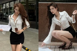 Hot girl Biên Hòa hóa thân "cô thư ký" xinh đẹp hút ánh nhìn