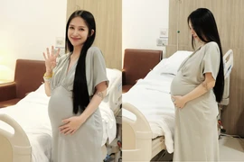 Ái nữ "Minh Nhựa" khoe khoảnh khắc trước giờ lâm bồn vẫn xinh đẹp rạng ngời