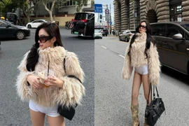 Tiktoker Quỳnh Như lên đồ như fashionista trên đường phố Thượng Hải