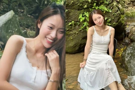 MC Khánh Vy gây sốt với loạt ảnh “nữ thần bên suối”