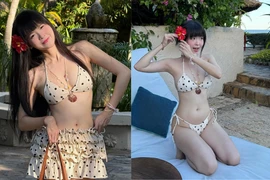 Hot girl FAPtv Thúy Kiều “được mùa” xả ảnh bikini đi biển