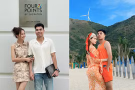 Cầu thủ Đức Huy tay trong tay bên bạn gái là MC xinh đẹp