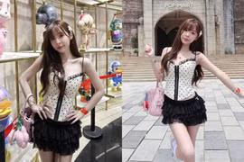 Hot girl "đốn tim" fan với loạt ảnh đi dạo cửa hàng Popmart