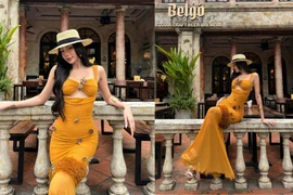 Quỳnh Như diện outfit nàng thơ kiêu kỳ giữa khung cảnh đậm chất châu Âu