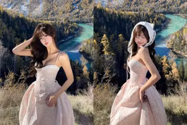 Tiktoker Wyn Anh đẹp như tranh vẽ khi check-in ở 'Thụy Sĩ của phương Đông'