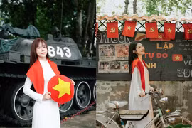 Dàn “chị đẹp” dịu dàng trong tà áo dài mừng đại lễ 2/9