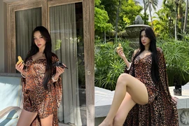 ‘Thánh nữ lắc hông’ giao diện phú bà trong chuyến nghỉ dưỡng sang trọng