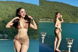 Tiktoker Vân Chòe đốt mắt với bikini lưới đánh cá
