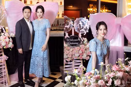 Thiếu gia Phan Thành chiều vợ hết nấc trong tiệc sinh nhật