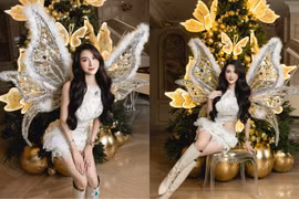 Màn biến hình với cây thông Noel của ‘phú bà' Ngọc Loan gây chú ý 