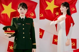 "Hot mom quân nhân" đẹp dịu dàng trong bộ ảnh chào Quốc khánh