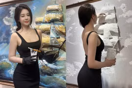 Bị chỉ trích 'ăn mặc mát mẻ để vẽ tranh', nữ họa sĩ có màn đáp trả độc đáo 