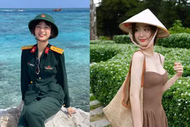 "Hot girl quân nhân" đốn tim khi hóa thân "nàng thơ xứ Huế"