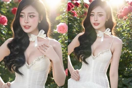 Hot girl Sài Thành gây thương nhớ với giao diện "nàng thơ" giữa vườn hoa