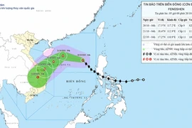 Bão số 12 Fengshen giật cấp 11, cách đặc khu Hoàng Sa khoảng 540 km
