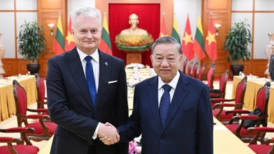 Tổng Bí thư, Chủ tịch nước, Chủ tịch Quốc hội hội đàm với Tổng thống Litva