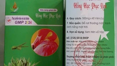 Viên giảm cân Hồng Hạc Phục Linh chứa chất cấm nguy hại sao?