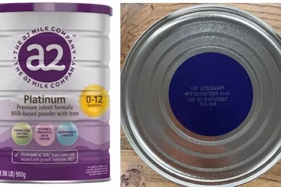 Bộ Y tế thu hồi khẩn cấp sữa a2 nhiễm độc tố cereulide