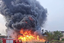 Cháy lớn ở TP HCM, tạo “quả cầu lửa” đỏ rực cả một vùng