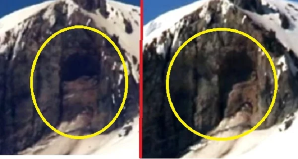 Phát hiện lỗ hổng lớn gần đỉnh núi Adams: Nghi cổng vào của UFO
