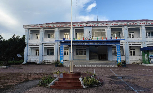 Ngôi trường nơi ông Tâm làm hiệu trưởng. Ảnh: L.T ngoi-truong-noi-ong-tam-lam-hieu-truong-anh-lt.jpg