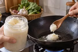 Dùng mỡ lợn thế nào để không 'cộng dồn' chất béo bão hòa?