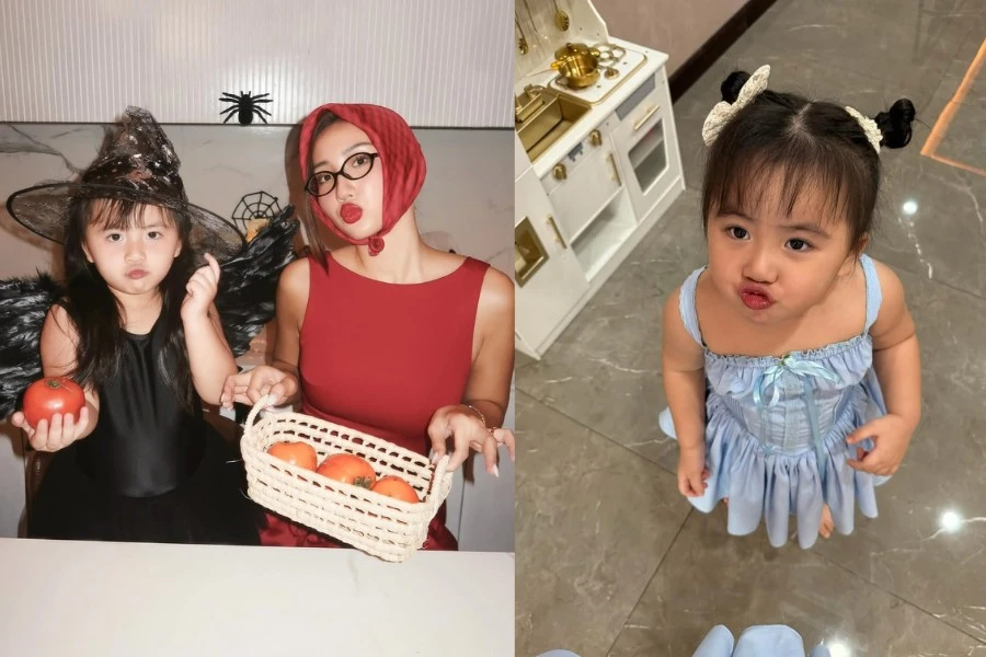 Con gái Huyền 2k4 được gọi 'thế lực nhí', mới 3 tuổi đã biết làm dáng điệu đà