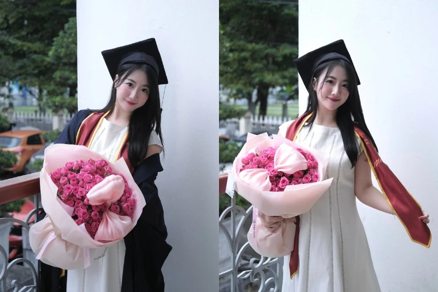 Giảng viên gen Z vừa nhận bằng thạc sĩ, netizen xuýt xoa vừa giỏi vừa xinh