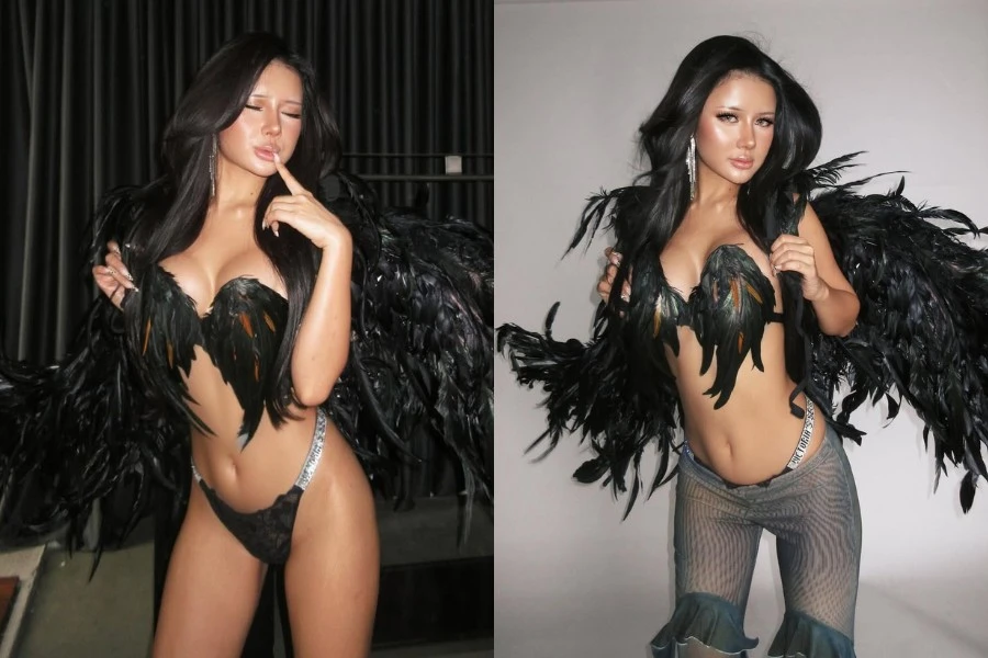 Tiktoker Xuân Ca hóa thân ‘nàng ác quỷ’ trong bộ ảnh Halloween nóng bỏng